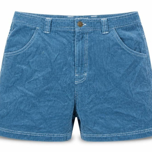 Ghanda Women Blue Size 10 Corduroy Chino Shorts