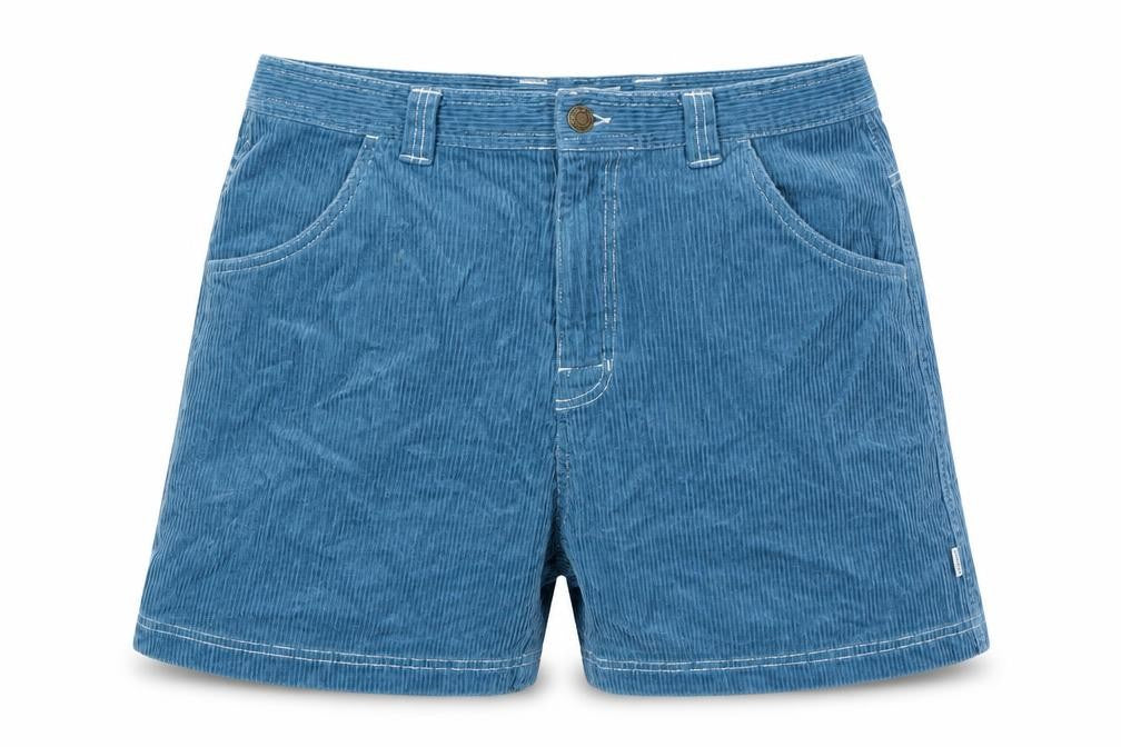 Ghanda Women Blue Size 10 Corduroy Chino Shorts