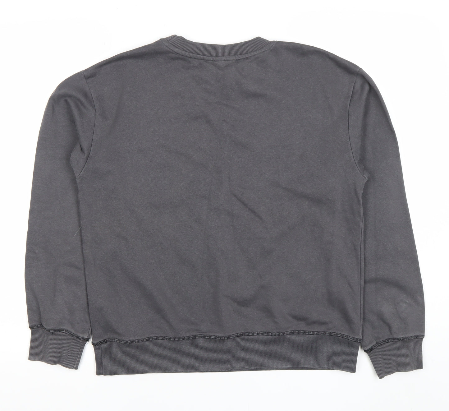 H&M Womens Grey New York Pullover Sweatshirt XS Cotton Blend
