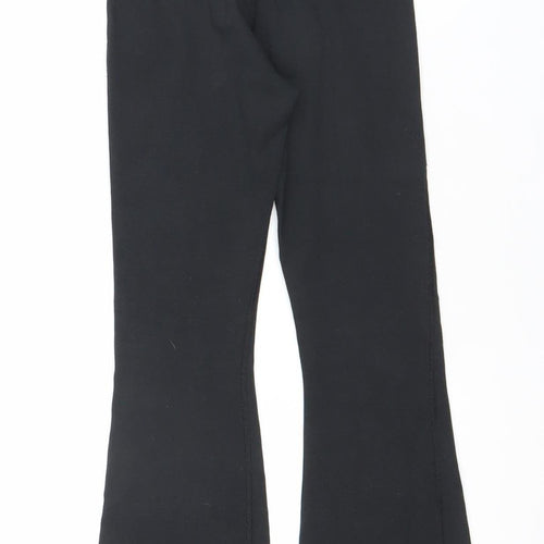 Nike Girls Black Ankle Leggings S Slim Fit Activewear Stretch Trousers