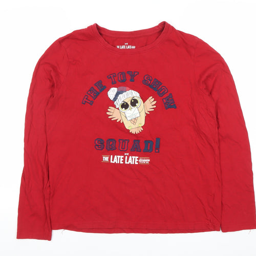 RTÉ The Late Late Toy Show Red Long Sleeve Top Women’s Size S 10-12