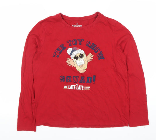 RTÉ The Late Late Toy Show Red Long Sleeve Top Women’s Size S 10-12