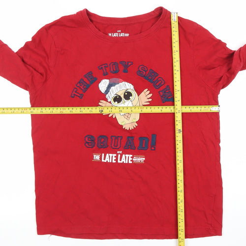 RTÉ The Late Late Toy Show Red Long Sleeve Top Women’s Size S 10-12