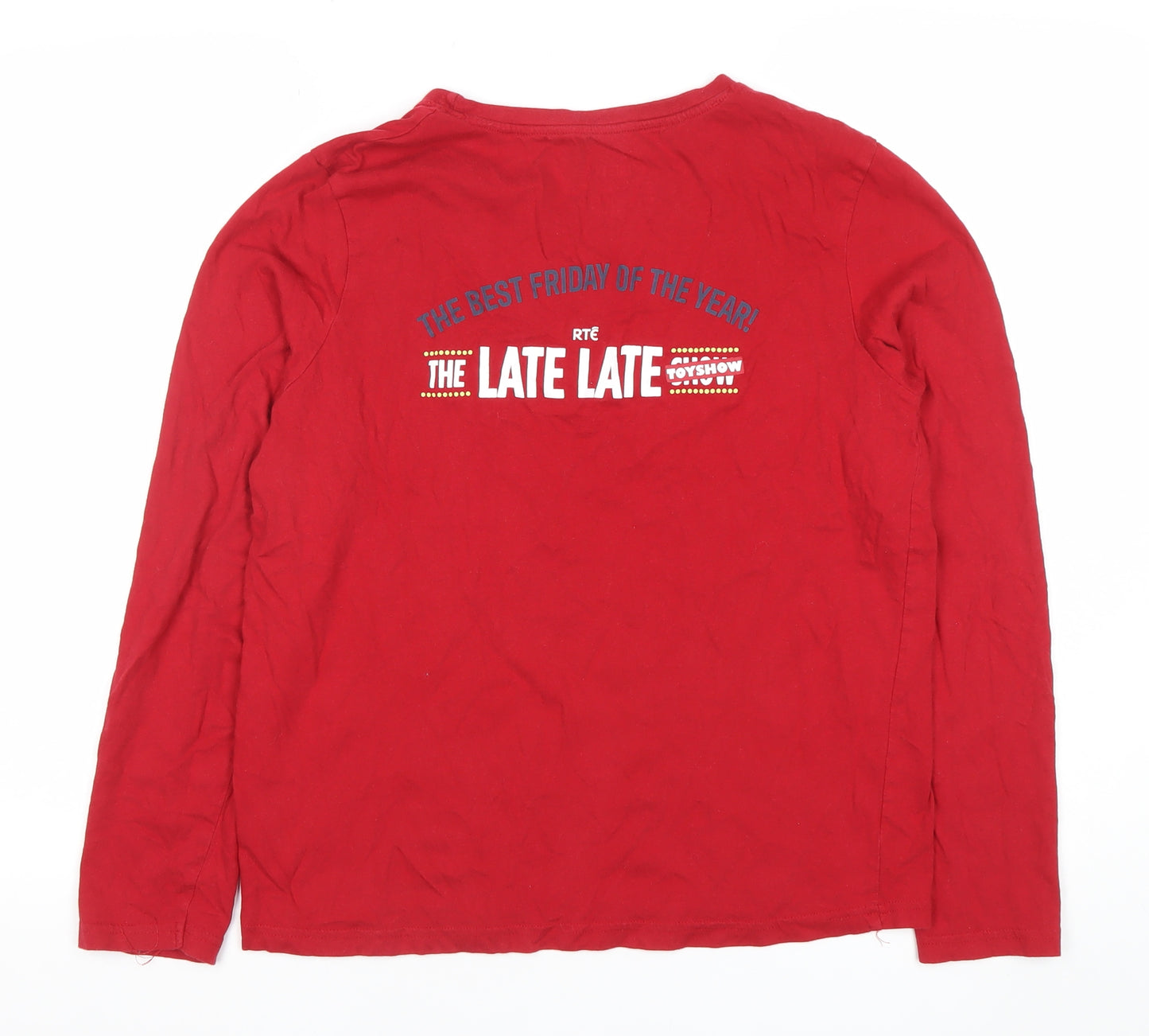 RTÉ The Late Late Toy Show Red Long Sleeve Top Women’s Size S 10-12
