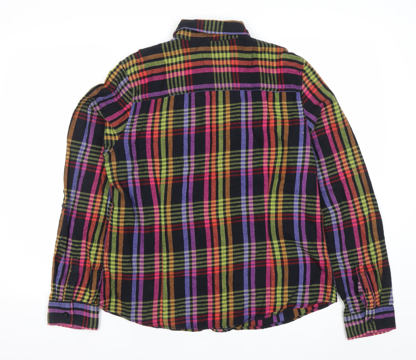 Cowgirlblle Womens Multicoloured Check Flannel Button-Up Shirt XL