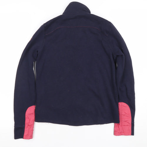 Decathlon Girls Blue Quilted Full Zip Fleece Jacket 12 Years