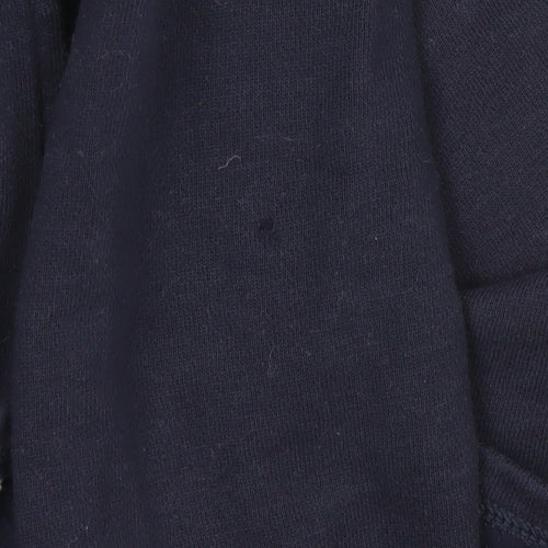 Decathlon Girls Blue Quilted Full Zip Fleece Jacket 12 Years