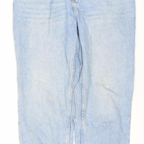 MNG Women’s Blue High Rise Mom Jeans Size 10 Cotton Denim