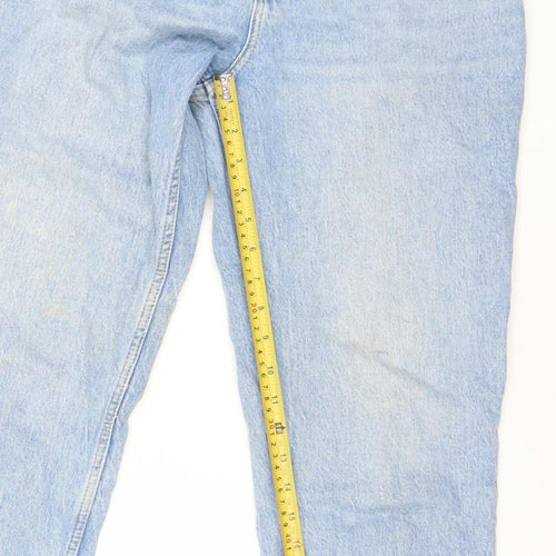 MNG Women’s Blue High Rise Mom Jeans Size 10 Cotton Denim