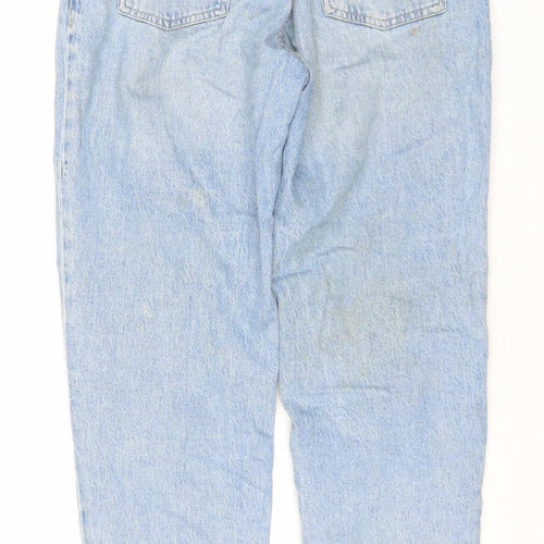 MNG Women’s Blue High Rise Mom Jeans Size 10 Cotton Denim