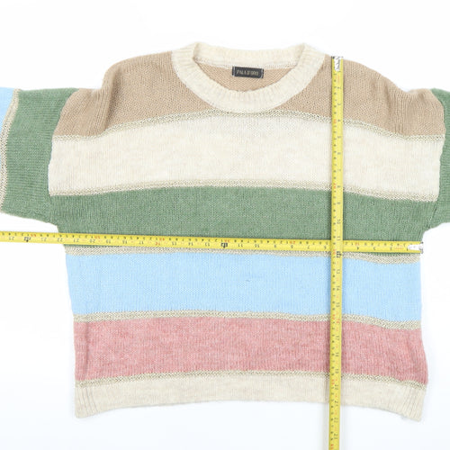 Pala D'Oro Women's Multicolour Striped Knit Jumper Size S