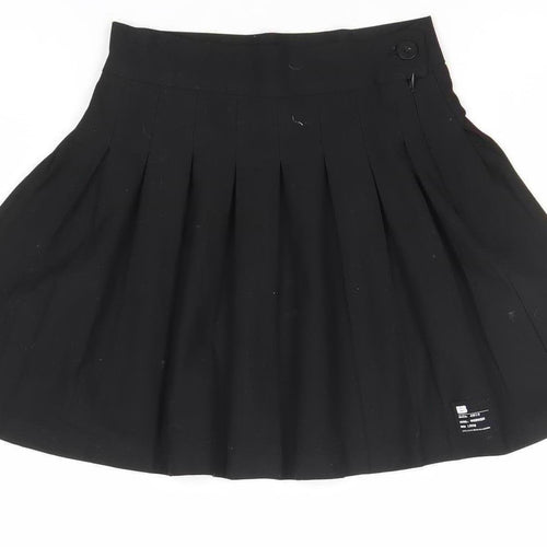 Bershka Women’s Black Pleated Short Skirt XS