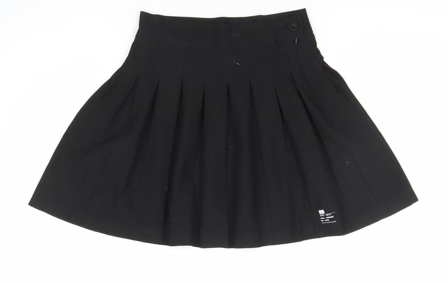 Bershka Women’s Black Pleated Short Skirt XS