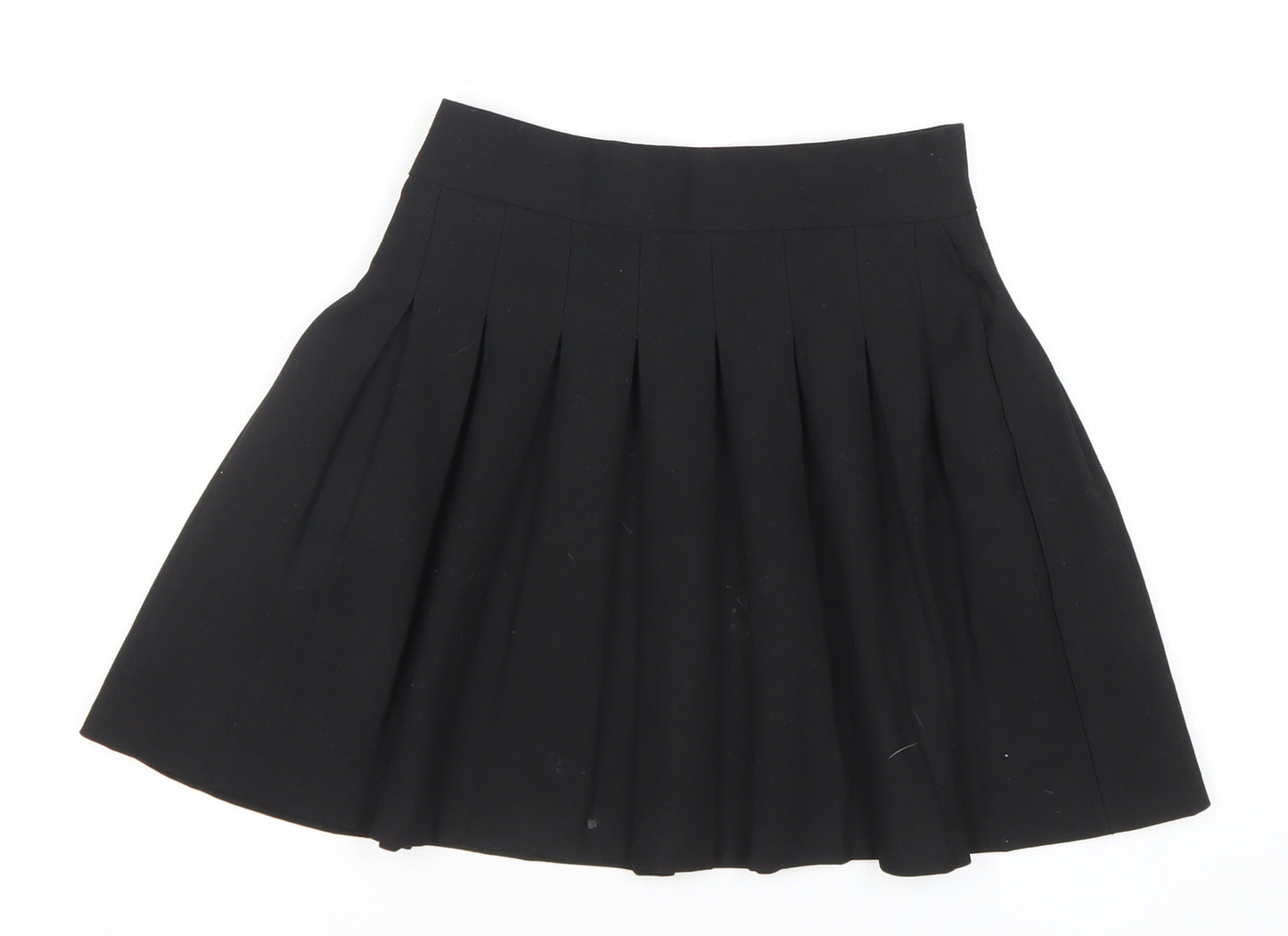 Bershka Women’s Black Pleated Short Skirt XS
