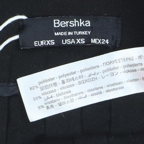 Bershka Women’s Black Pleated Short Skirt XS