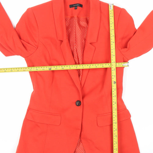 Dunnes Women’s Red Tailored One Button Blazer Size 10
