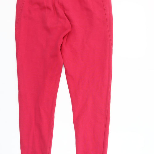 Puma Womens Pink Jogger Sweatpants Size 8 Cotton Blend Fleece