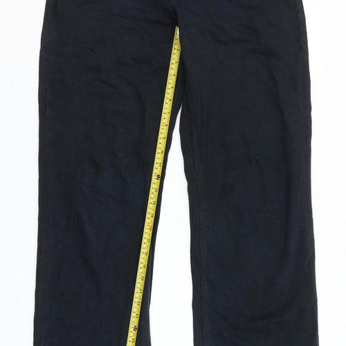 Zara Men’s Black Straight Regular Fit Jeans Size L 32in