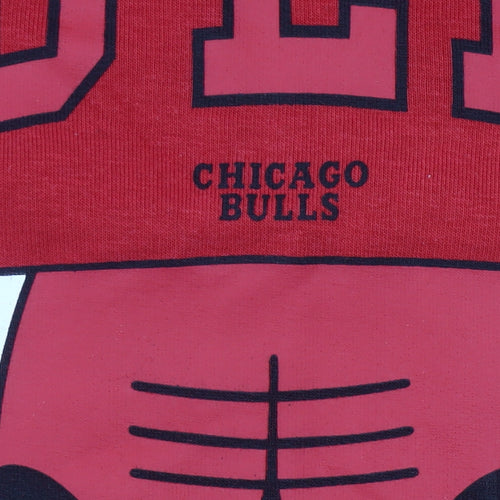 Primark Women’s Red Chicago Bulls Hoodie XS Pullover Cotton Blend NBA