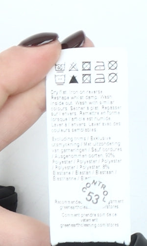 River Island Women’s Black Textured Stretch Leggings Size 8