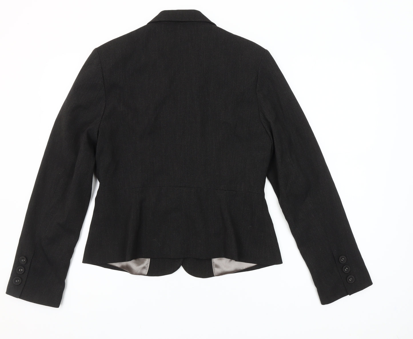 Dorothy Perkins Women Black Size 12 Tailored Two-Button Blazer