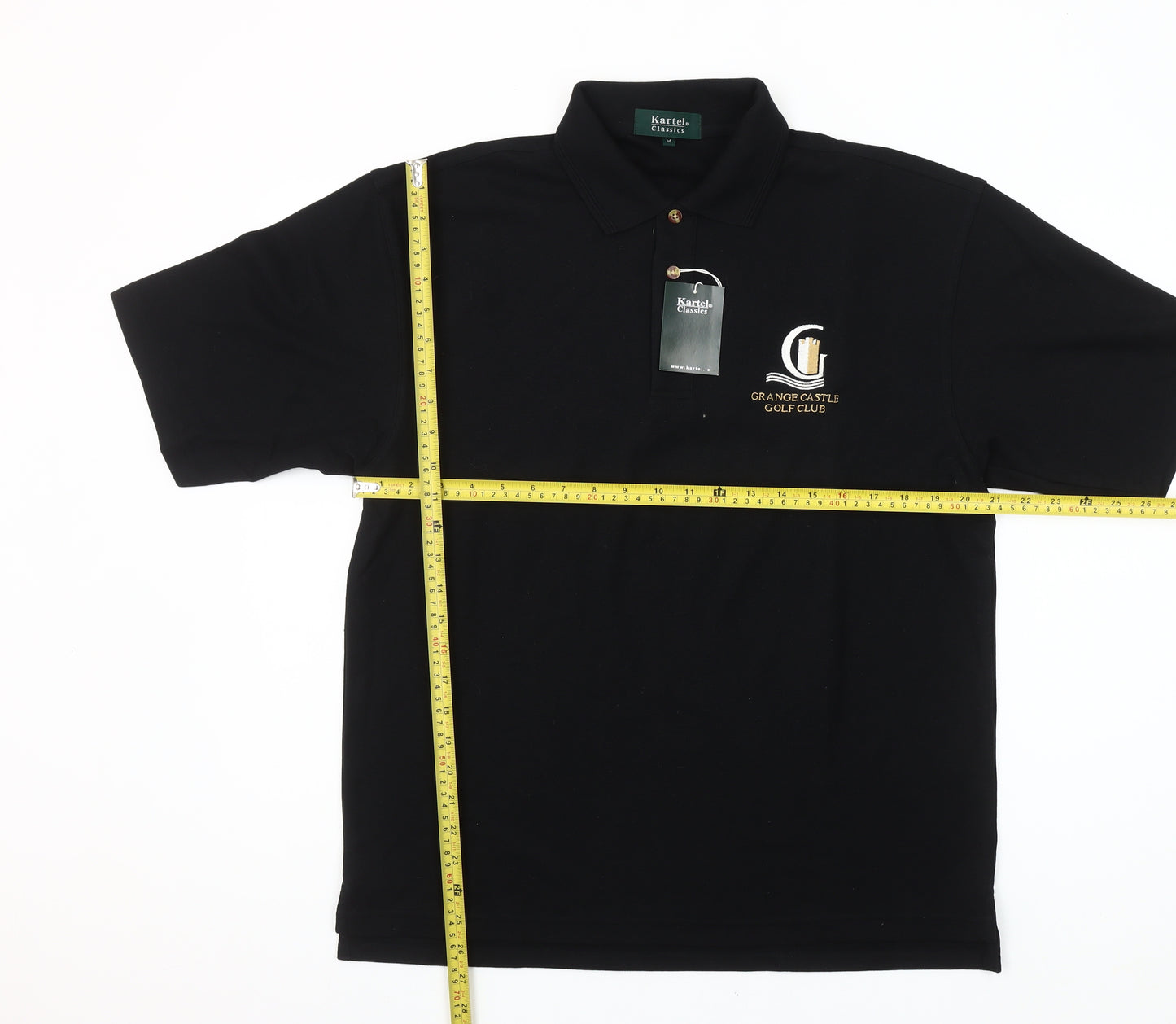 Kartel Classics Men's Black Golf Polo Shirt Medium Embroidered Logo