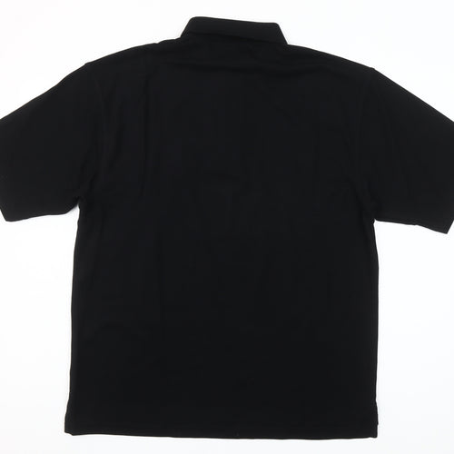 Kartel Classics Men's Black Golf Polo Shirt Medium Embroidered Logo