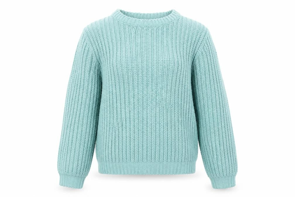 Marks and Spencer Girls Green 14-15 Years Knitted Polyester Jumper