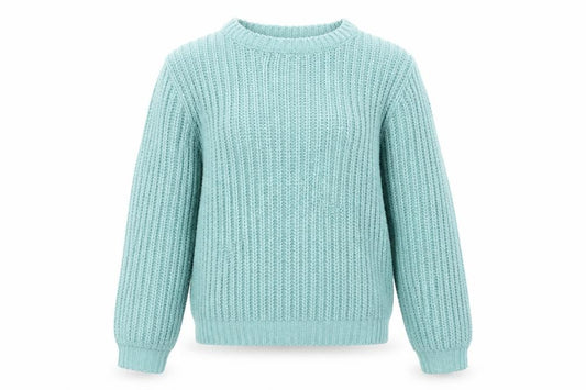 Front view of Marks & Spencer girls’ green 14-15 years knitted polyester jumper