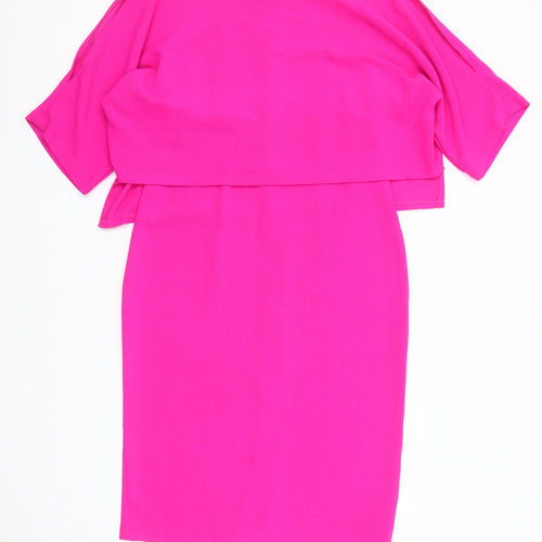 Gallery Women's Pink Size 10 Shift Dress Knee Length Party Outfit