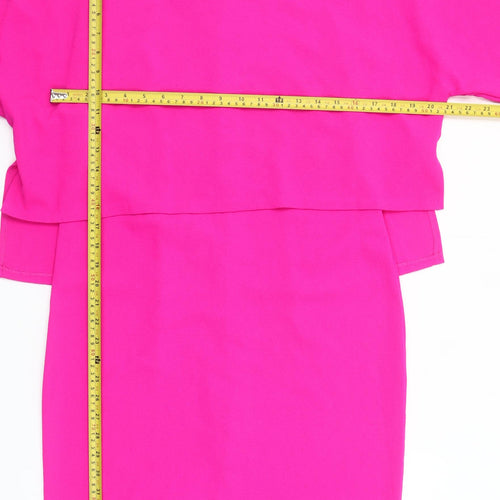 Gallery Women's Pink Size 10 Shift Dress Knee Length Party Outfit