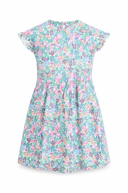 Joules Girls Multicoloured Floral Cotton A-Line Dress 8 Years