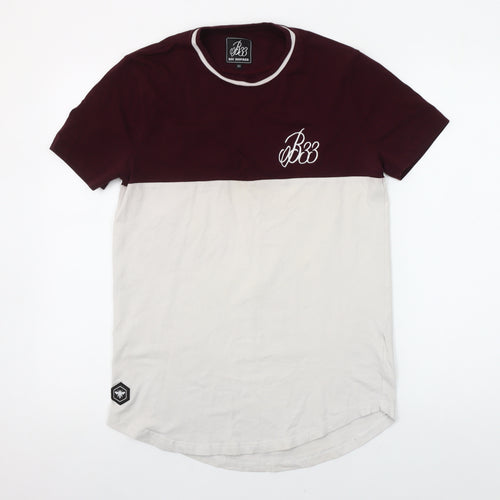 Bee Inspired Men's Multicoloured XS Slim Fit Colourblock T-Shirt