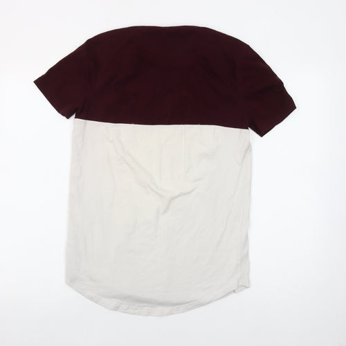 Bee Inspired Men's Multicoloured XS Slim Fit Colourblock T-Shirt
