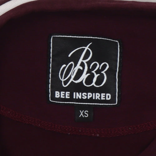 Bee Inspired Men's Multicoloured XS Slim Fit Colourblock T-Shirt