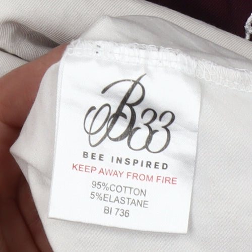 Bee Inspired Men's Multicoloured XS Slim Fit Colourblock T-Shirt