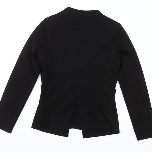 Joc for Meg Women Black Slim Fit Open Front Suit Jacket S/M