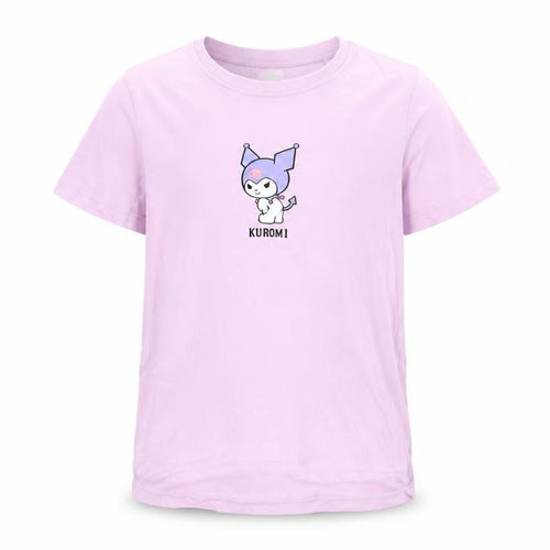 Primark Girls Kuromi Pink Graphic T-Shirt 10-11 Years Cotton