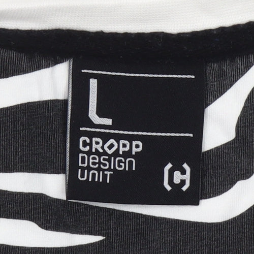 Cropp Men’s White BOOMBOX Kids Graphic Crew Neck T-Shirt L Retro Music