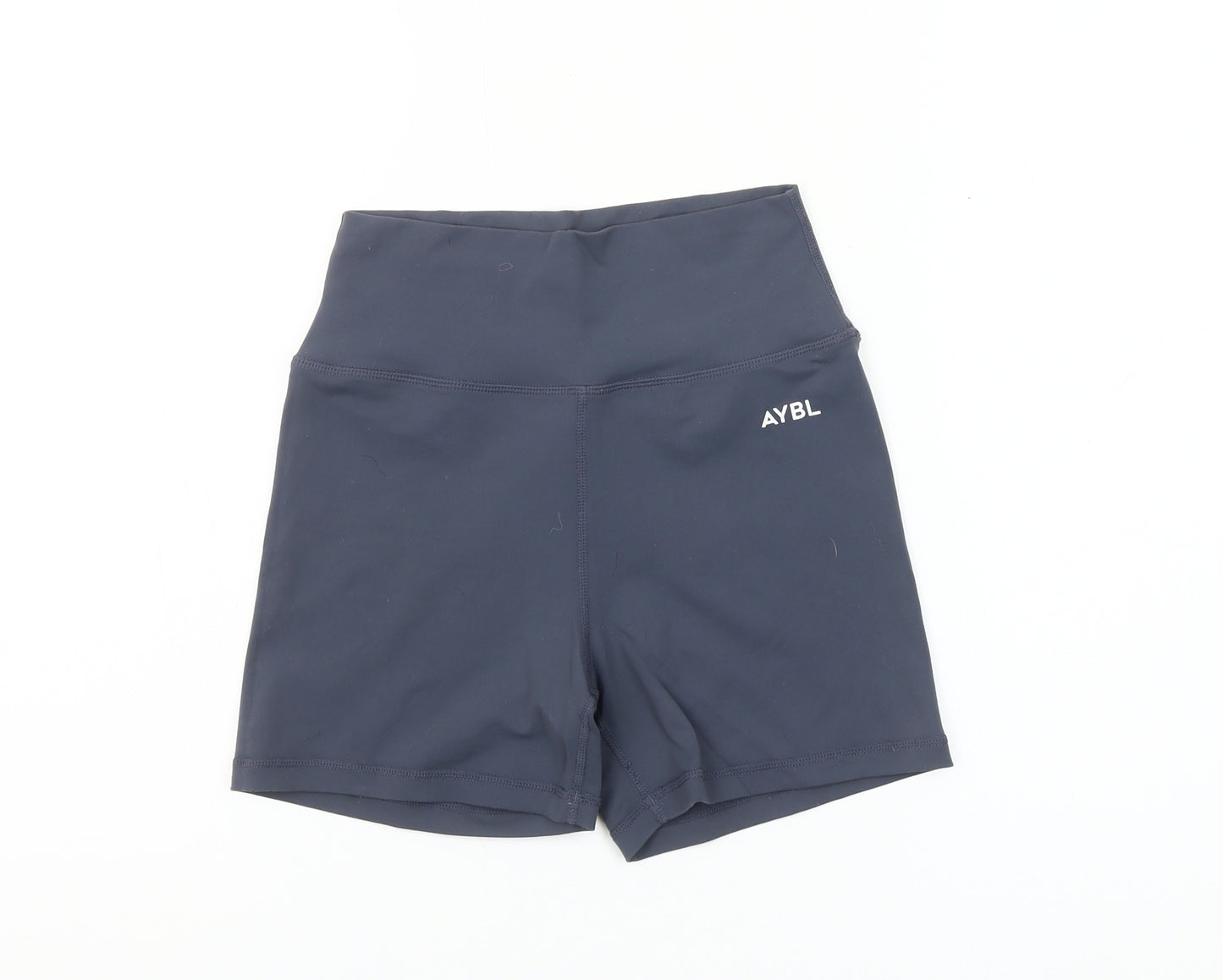 AYBL Womens Black High Waist Biker Shorts S Gym Training Activewear