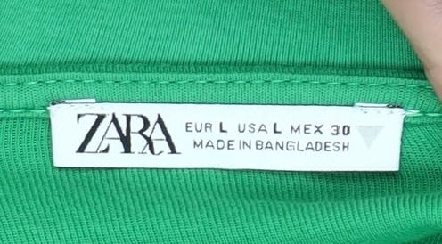 Zara Women's Green Halter Camisole Tank Top L