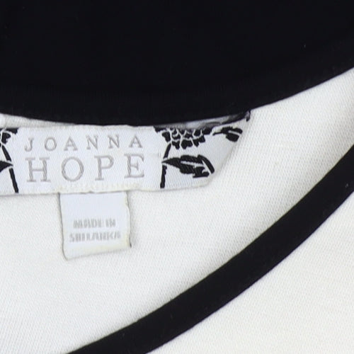 Joanna Hope Women's Black White Colourblock Sheath Dress Size 16