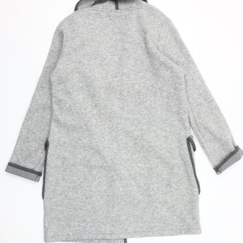 Peruzzi Women Grey Wool Blend Long Sleeve Cardigan Size 10
