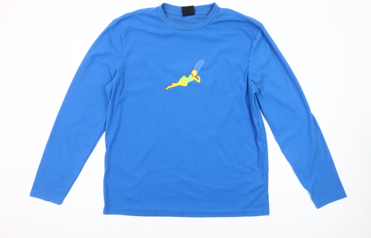 The Simpsons Men's Blue Marge Long Sleeve Pyjama Top M