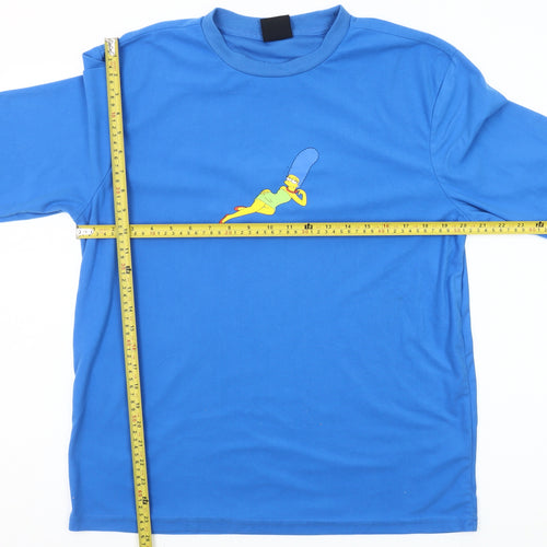The Simpsons Men's Blue Marge Long Sleeve Pyjama Top M