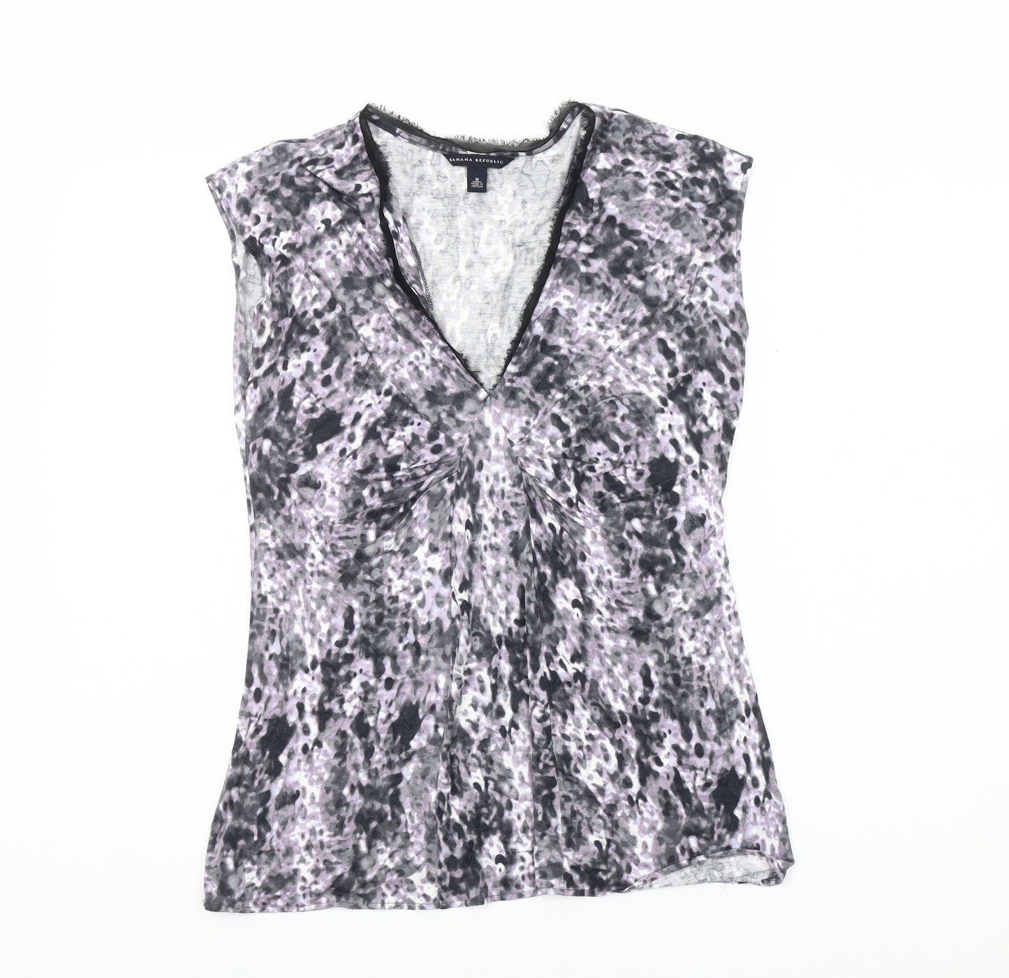 Banana Republic Womens Multicoloured V-Neck Sleeveless Blouse M
