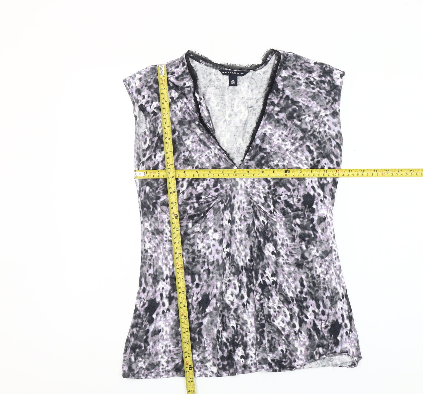 Banana Republic Womens Multicoloured V-Neck Sleeveless Blouse M