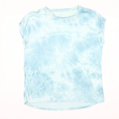 Dunnes Stores Blue Tie-Dye Womens Small Active T-Shirt