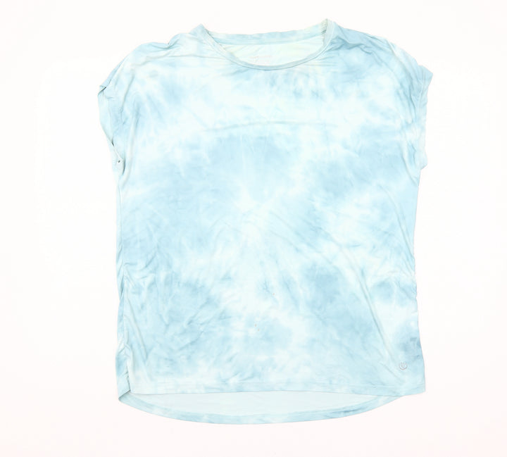 Dunnes Stores Blue Tie-Dye Womens Small Active T-Shirt