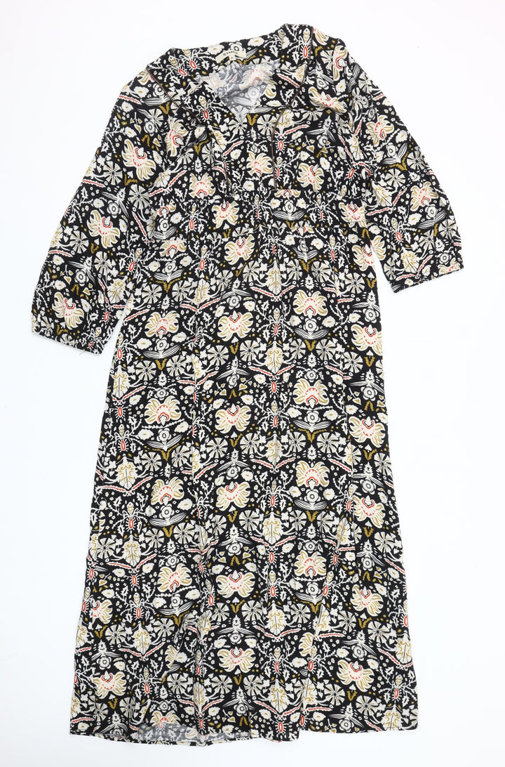 Garcia Women’s Multicoloured Midi A-Line Dress Size M Viscose